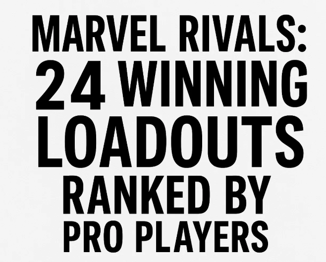Marvel Rivals: 24 Winning Loadouts Ranked by Pro Players