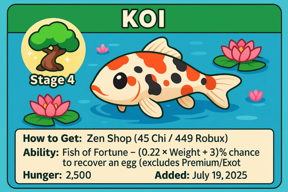 How to Get Koi in Grow a Garden