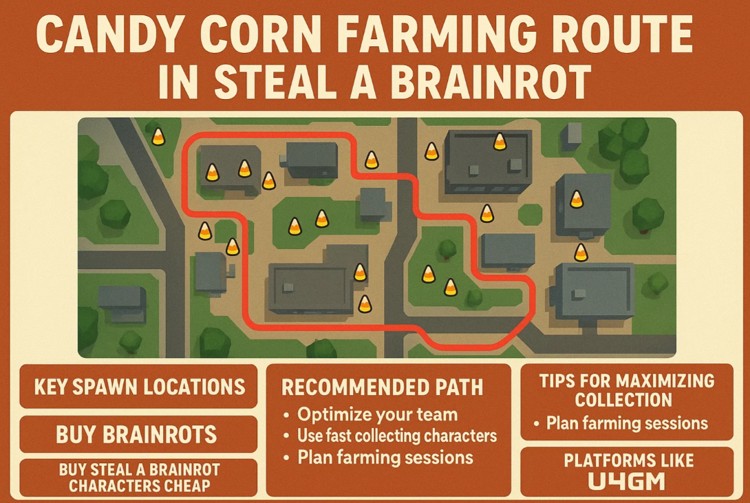 Steal A Brainrot Candy Corn Farming Route