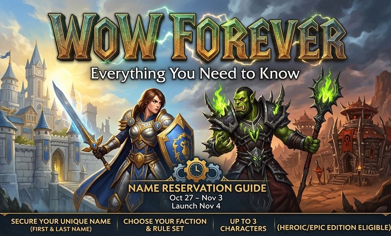 WoW Forever Name Reservation Guide Everything You Need to Know